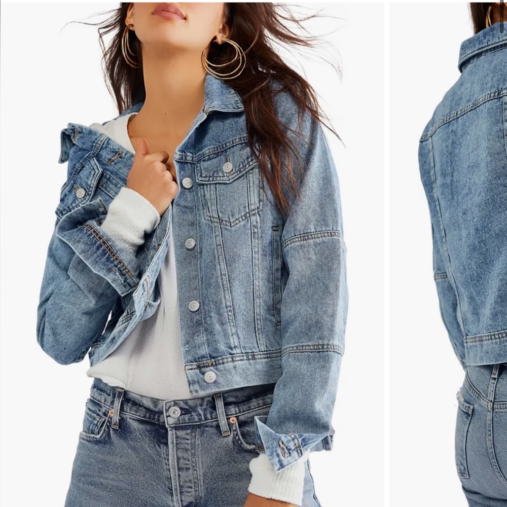 Free People Rumors Denim Jacket